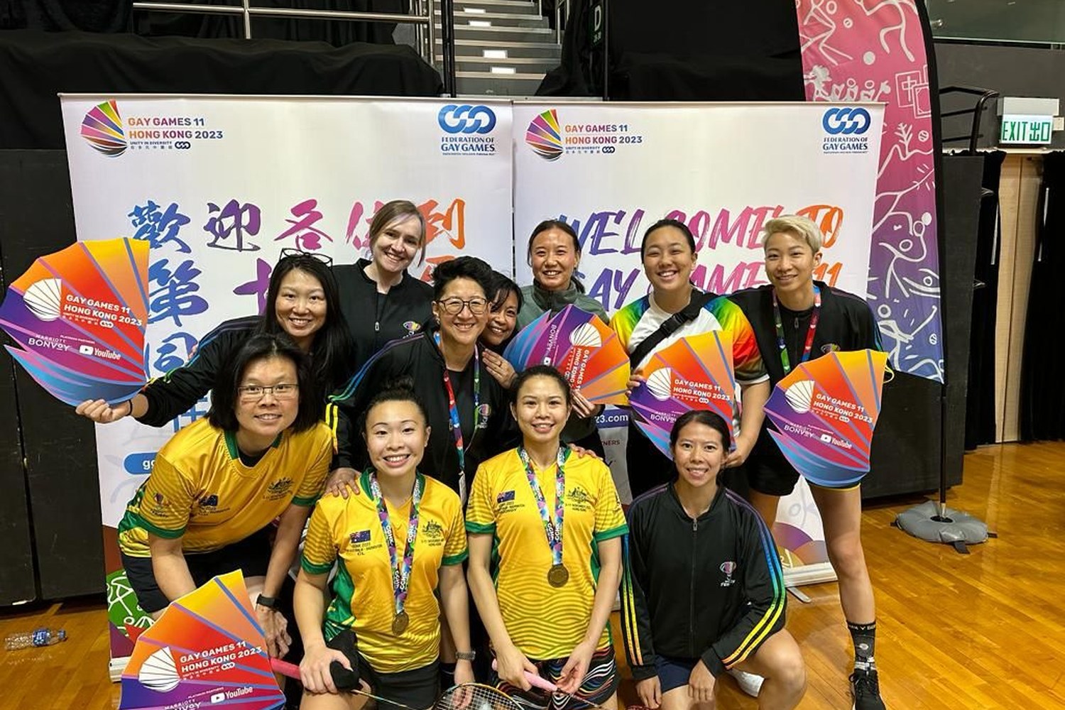 Badminton club program in Divley custom teamwear