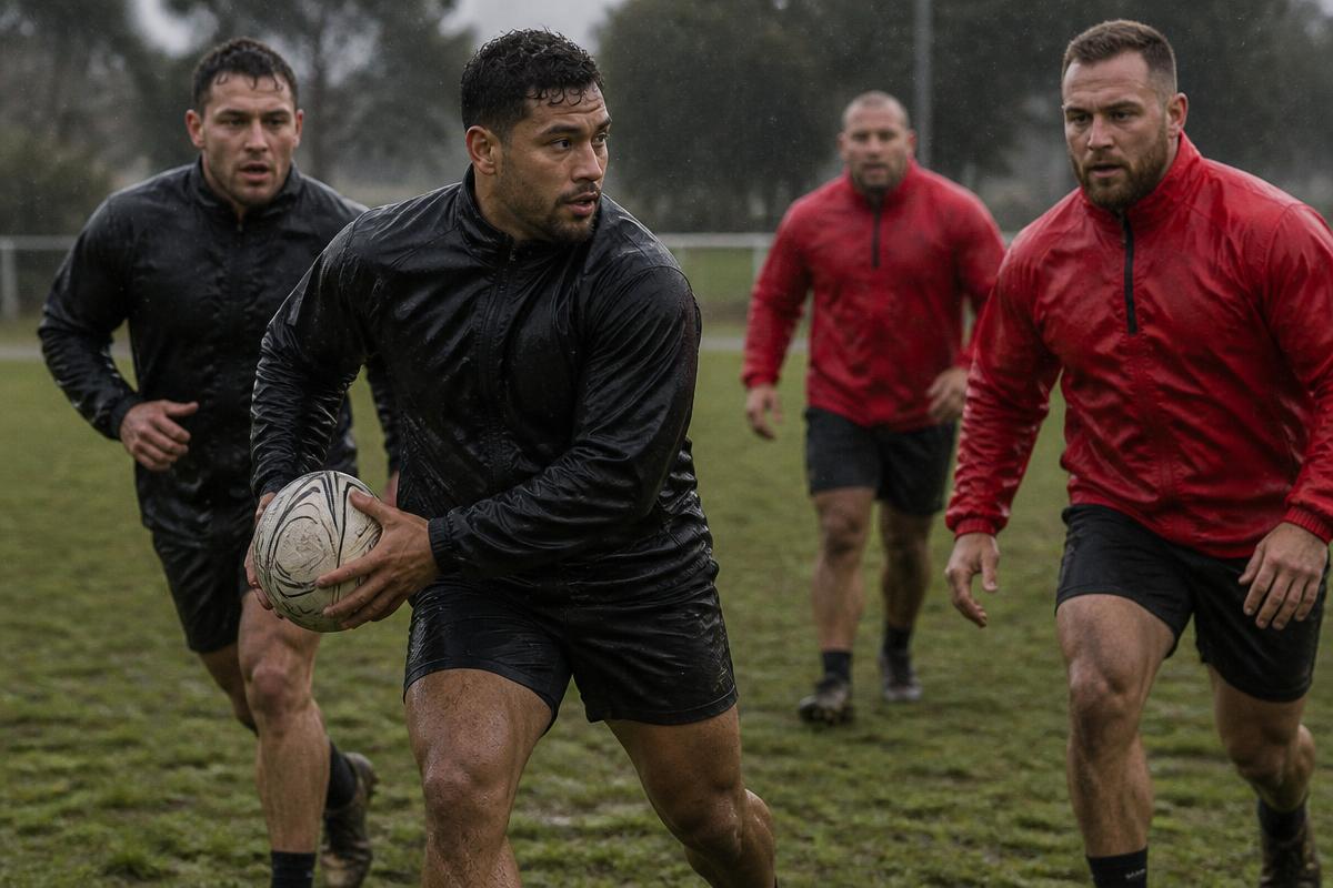 Wet-weather and training — custom rugby teamwear by Divley