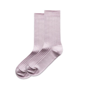 wos-rib-sock-2pk-orchid-one-size