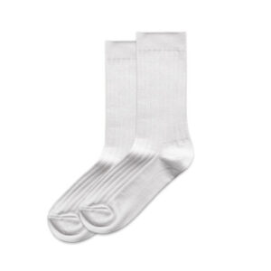 wos-rib-sock-2pk-white-one-size